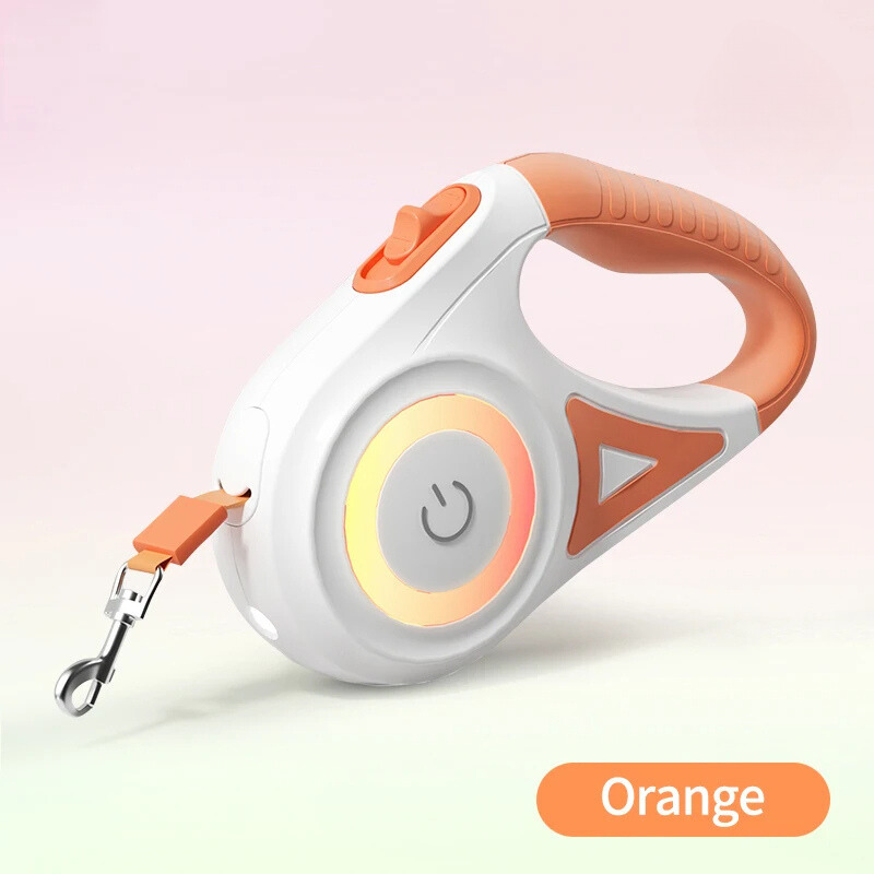 Automatic Retractable Luminous Dog Walking Rope With Lights!